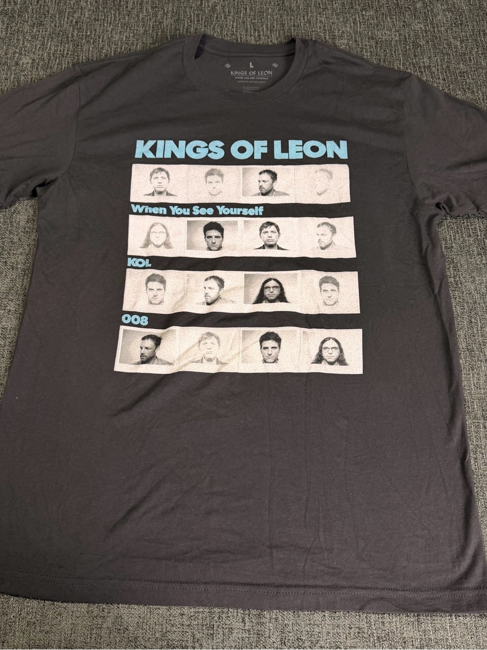 Kings of Leon When You See Yourself 2021 Tour Men's Black Cotton Tee L